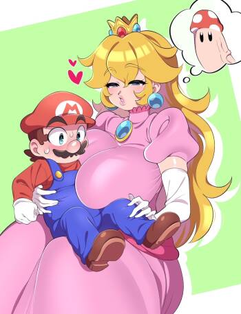 Pauline invades Mario and Peach in a threesome ❤️ cover