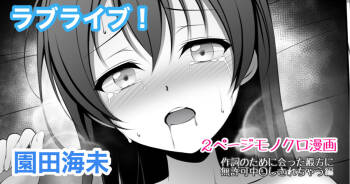 ラブライブ  園田海未 無許可中出し cover