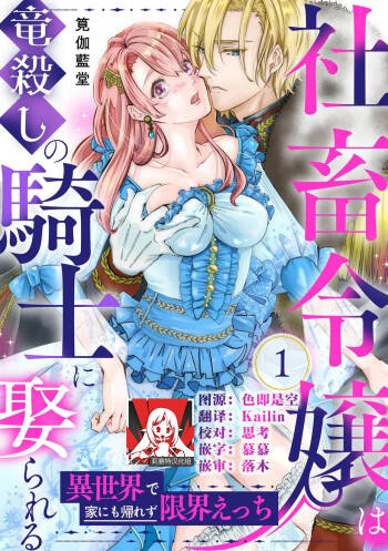 shachiku reijō wa ryū-goroshi no kishi ni metora reru i sekai de ie ni mo kaerezu genkai etchi | 社畜大小姐嫁给屠龙骑士 在异世界无法回家极限H 1-4 cover