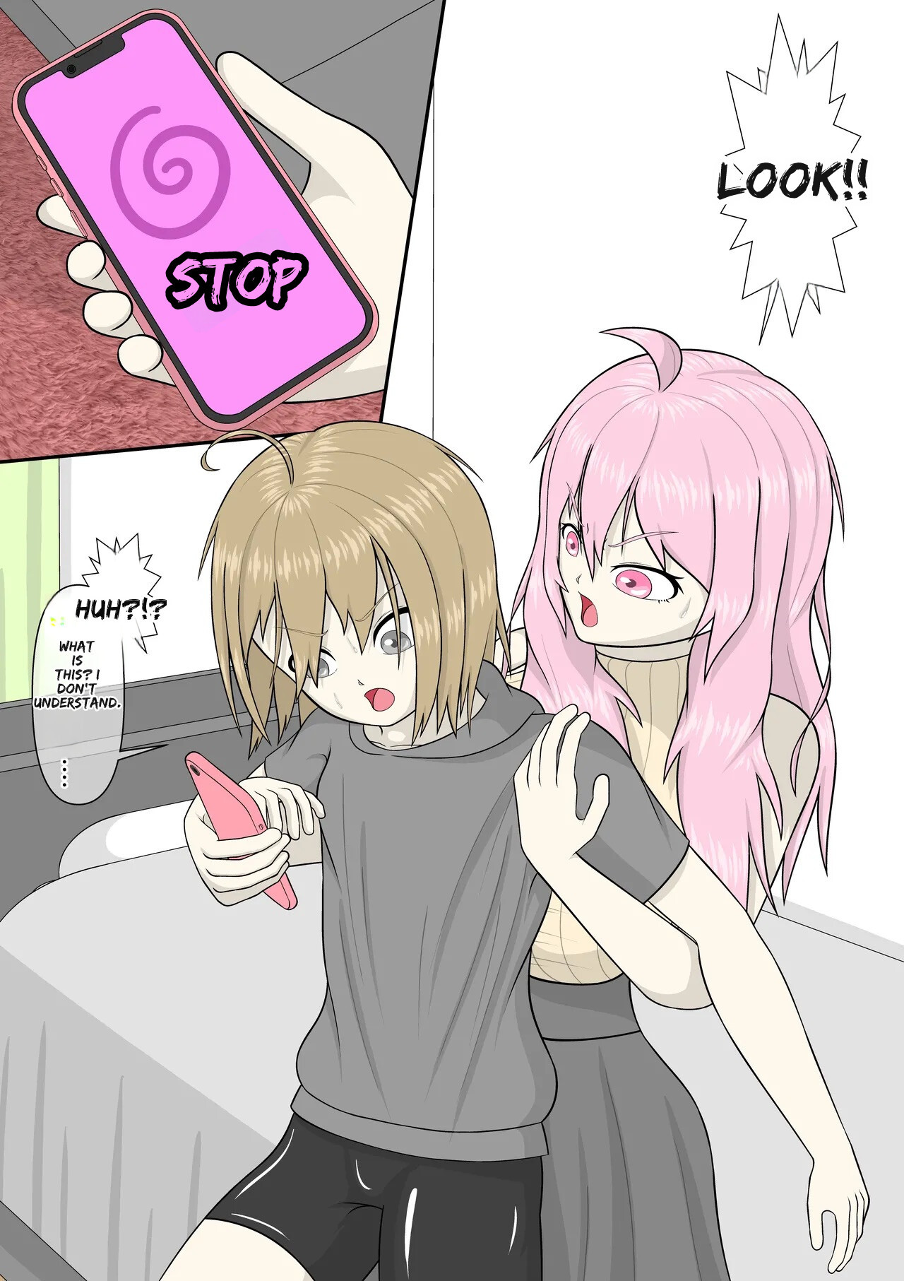 Hypnosis App With A BroCon Futanari Sister page 7 full
