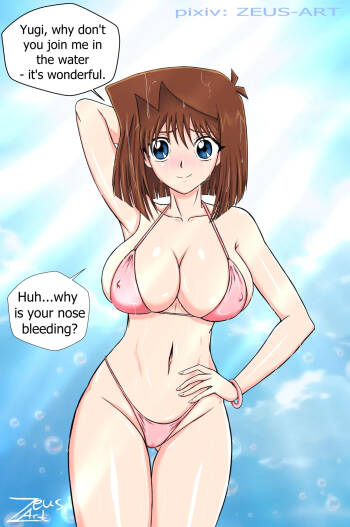 Anzu Mazaki/ Tea Gardner at the pool  Zeus-Art cover