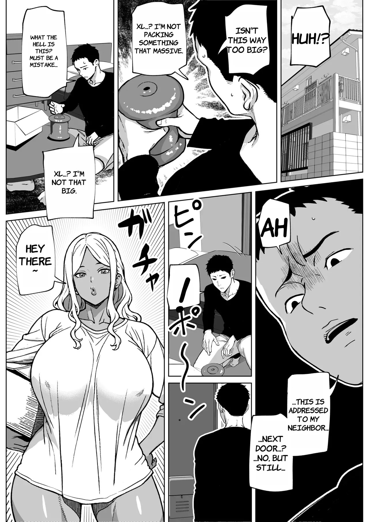 Otonari-san wa Futanari Kuro Gal - English page 2 full