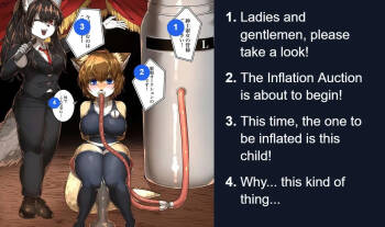 A female furry girl gets bloated and fills the entire venue at the belly auction cover