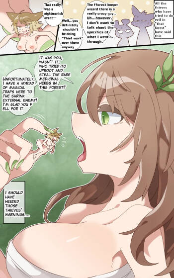 A witch living in the forest swallows you whole and punishes you inside her stomach cover