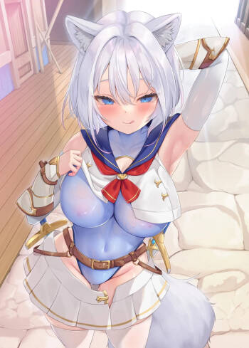 Hakurou Kenshi Hati-chan no Ecchi na Bouken no Sho | White Wolf Swordswoman's Erotic Adventure cover