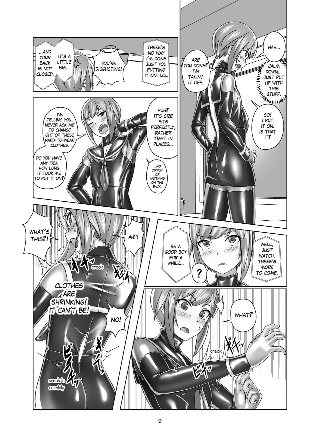 Kimi Senyou Kousoku Kyousei Mesuiki Suit Extreme Bondage and MESUIKI Costume Test with YOU page 9 full