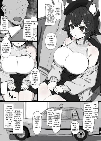 Mio forgets her wallet and ends up paying the taxi fare with her body cover