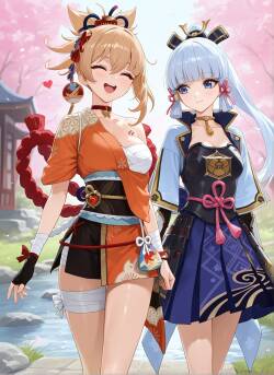 2025-10-06 Ayaka x Yoimiya RAMETAKI (PATREON) [AI Generated]