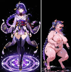 雷電将軍が豚に堕ちるまでの物語 【patreon】【Kris_S】