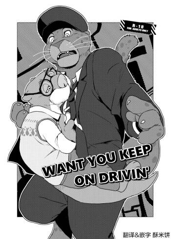 WANT YOU KEEP ON DRIVIN' cover