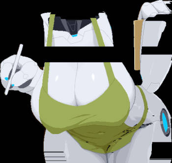 cat waitress robot cover