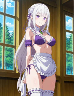 Ai Art_Dreamer Emilia | Re : Zero | Set #2 (Patreon) [AI Generated]