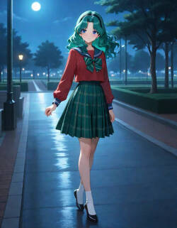 Failed Demon Extermination: Sailor Neptune [AI Generated]