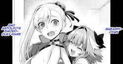 [Ankoman] Musashi-chan and astolfo's swordplay game [English]