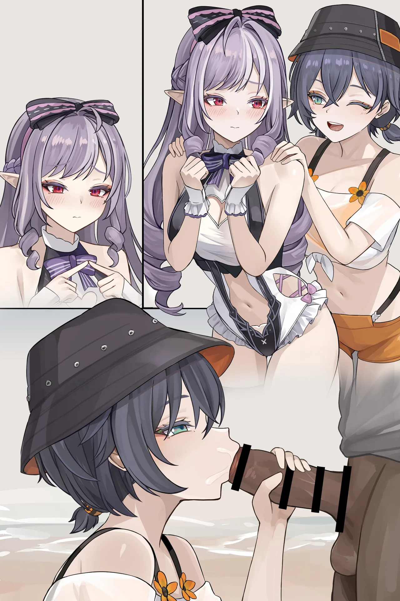 夏の海でふたりとえっち♥ page 5 full