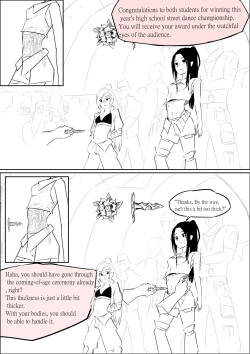 (R-18G)[ーYuna かみしろ(Pixiv)] High School Dance Competition Winners (English)