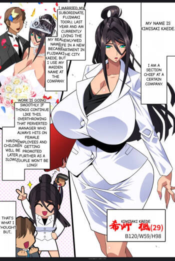 Kimisaki Kaede 1 - hitozuma hisho no nakadashi nikutai Settai biyaku shiofuki i chichi akume cover