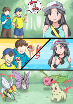 [Lizardman] Leaf-chan gets paid with her body (Pokemon)