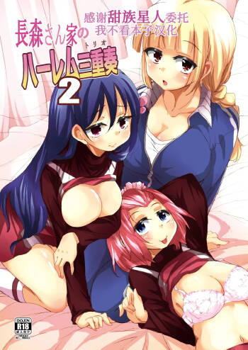 Nagamori-san-chi no Harem Trio 2 cover