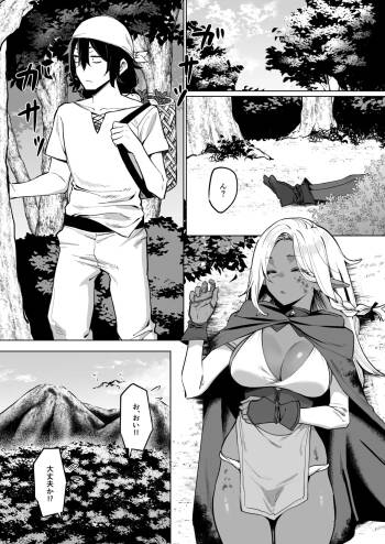 褐色エルフを助けたら恩返しされた話 cover