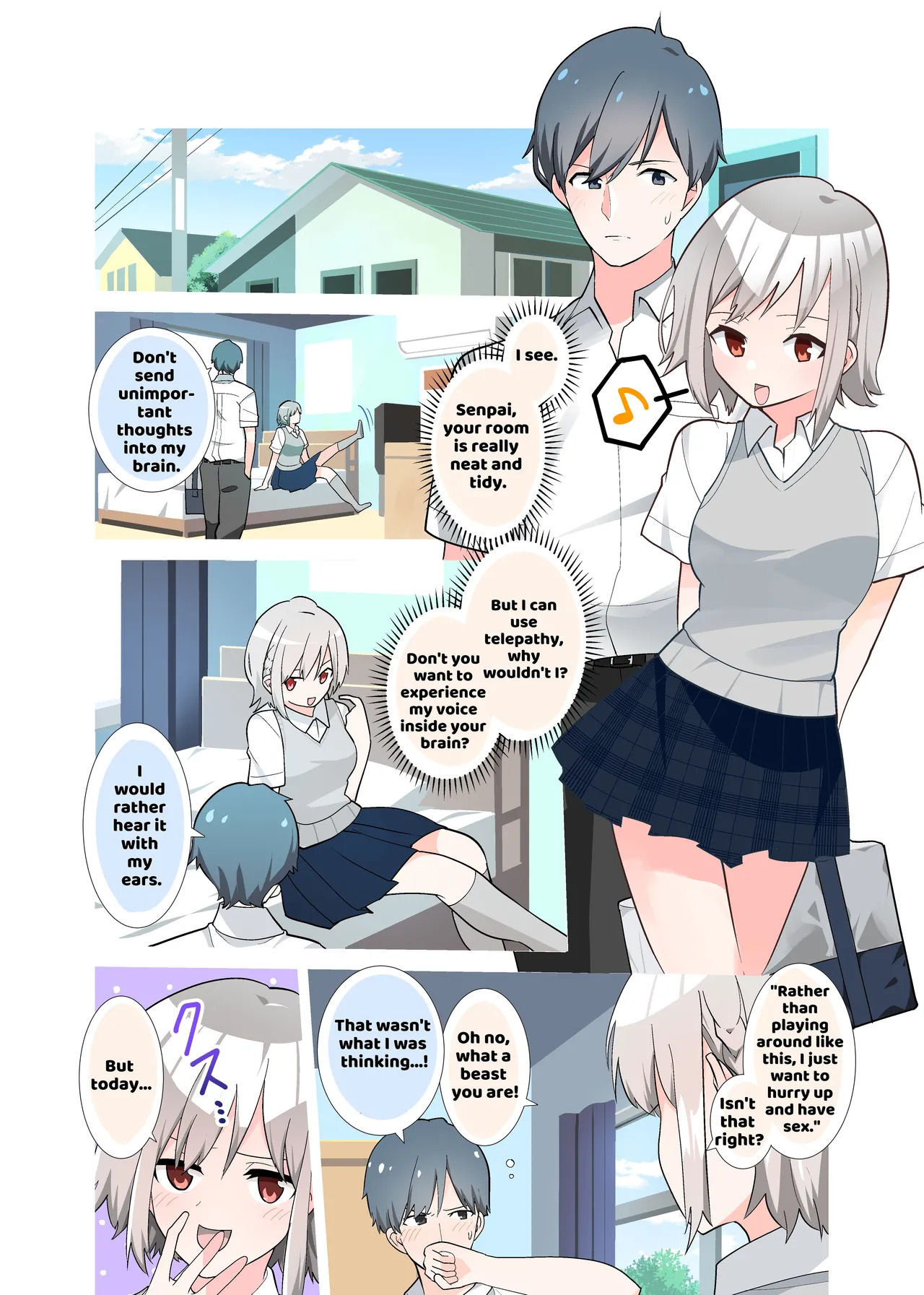 I want to have my testicle massaged, nipples teased, and cum at the hands of my telepathic girlfriend. page 2 full