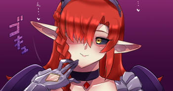 Spear-wielding succubus costume takeover and contamination cover