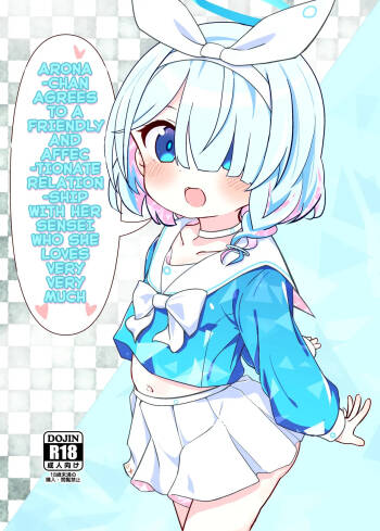 Arona-chan Agrees To A Friendly And Affectionate Relationship With Her Sensei Who She Loves Very Very Much cover