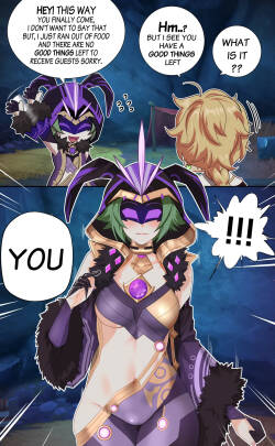 [BLACK7] Feeding Fatui Electro Cicin Mage (Genshin Impact)