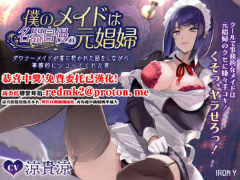 Boku no Maid wa Meiki Jiman no Moto Shoufu Downer Maid ga Kyaku ni Dakareta Hanashi o Shinagara Jimuteki ni Shikotte Kureta Yoru cover