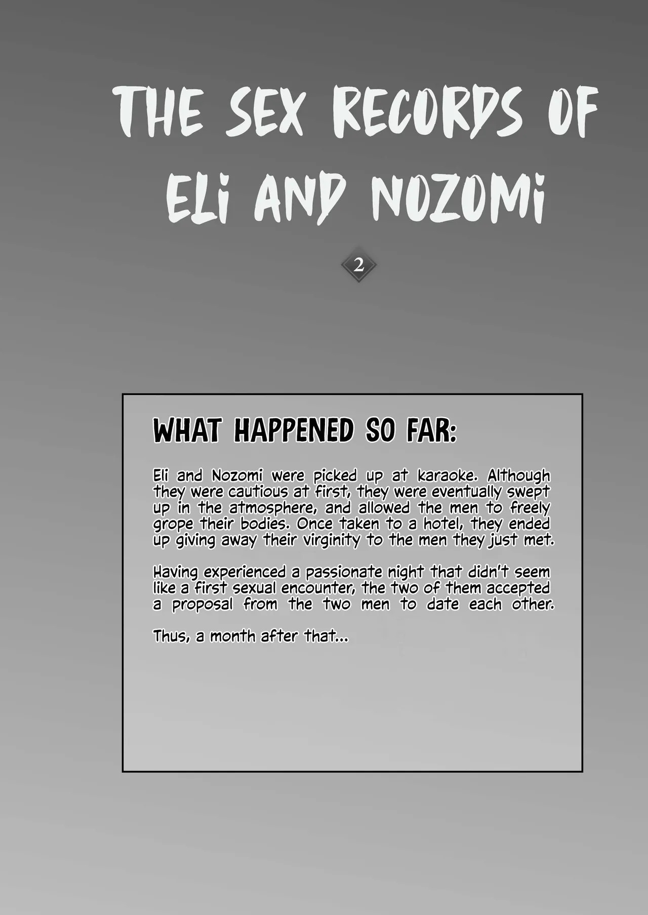 Eri to Nozomi no Joujiroku - THE SEX RECORDS OF ERI AND NOZOMI 2 page 3 full