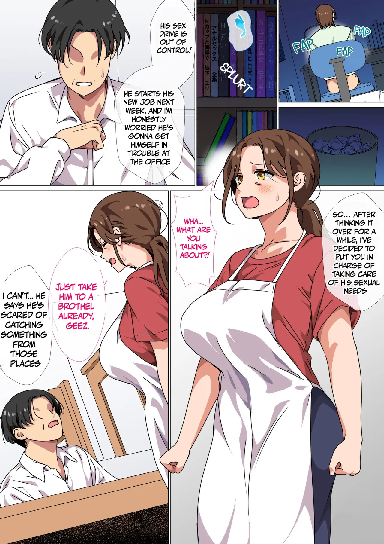 Musuko no Tsuyosugiru Seiyoku o Kaishou Suru no wa Haha no Tsutome desu! | It's a Mother's duty to take care of her son's Sexual Needs! page 2 full