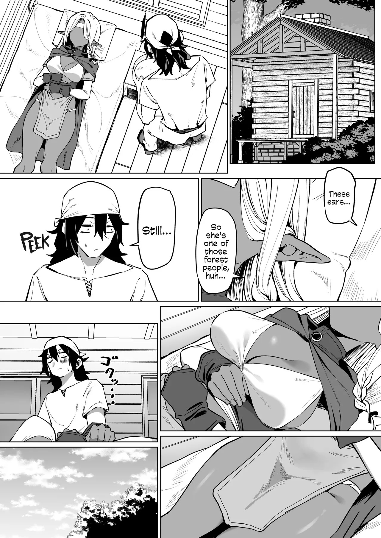 A Dark Elf Returned The Favour After I Saved Her | Kasshoku Elf o Tasuketara Ongaeshi Sareta Hanashi page 2 full