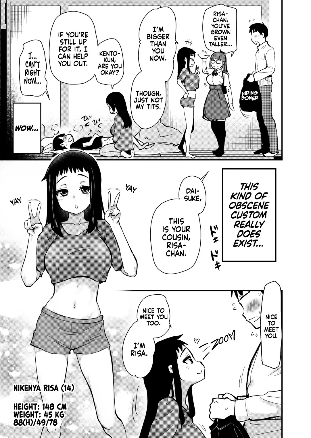 H na Fuushuu ga Aru Gibo no Inaka de, Shotaimen no Juumai to H Suru Hanashi. | Having Sex With My Cousin Whom I’ve Just Met in My Step Mom’s Hometown Where They Have Obscene Customs.   Decensore page 7 full
