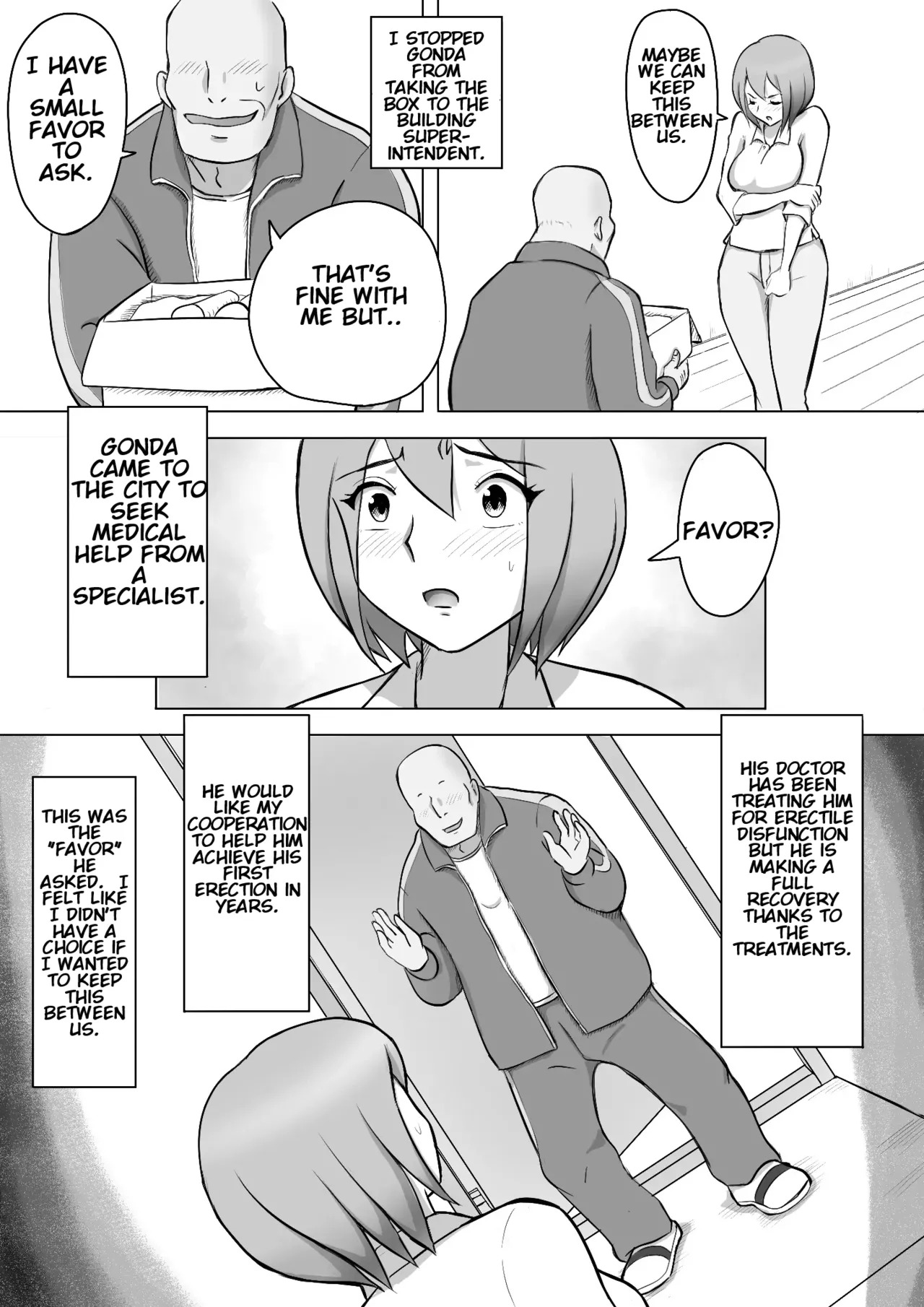 Maki wa Yasashii Otto no Tame ni Mayu wa Dekachin Otto no Tame ni Toukousha Gonda Goukichi | Maki married to a gentle husband is corrupted by her neighbor Gonda Gokichi page 8 full