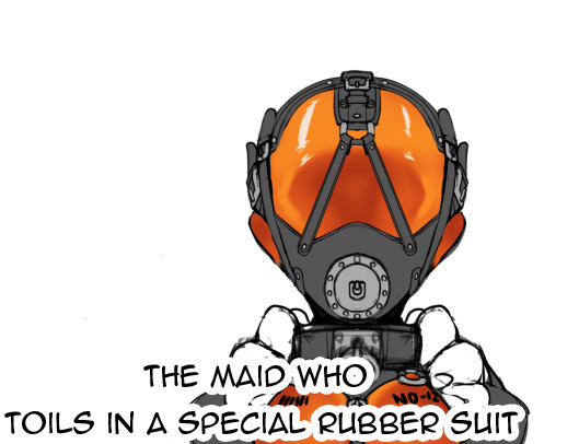 The Maid Who Toils in a Special Rubber Suit page 1 full