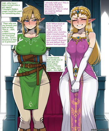 Genderswapped Link x Ganondorf Comic cover