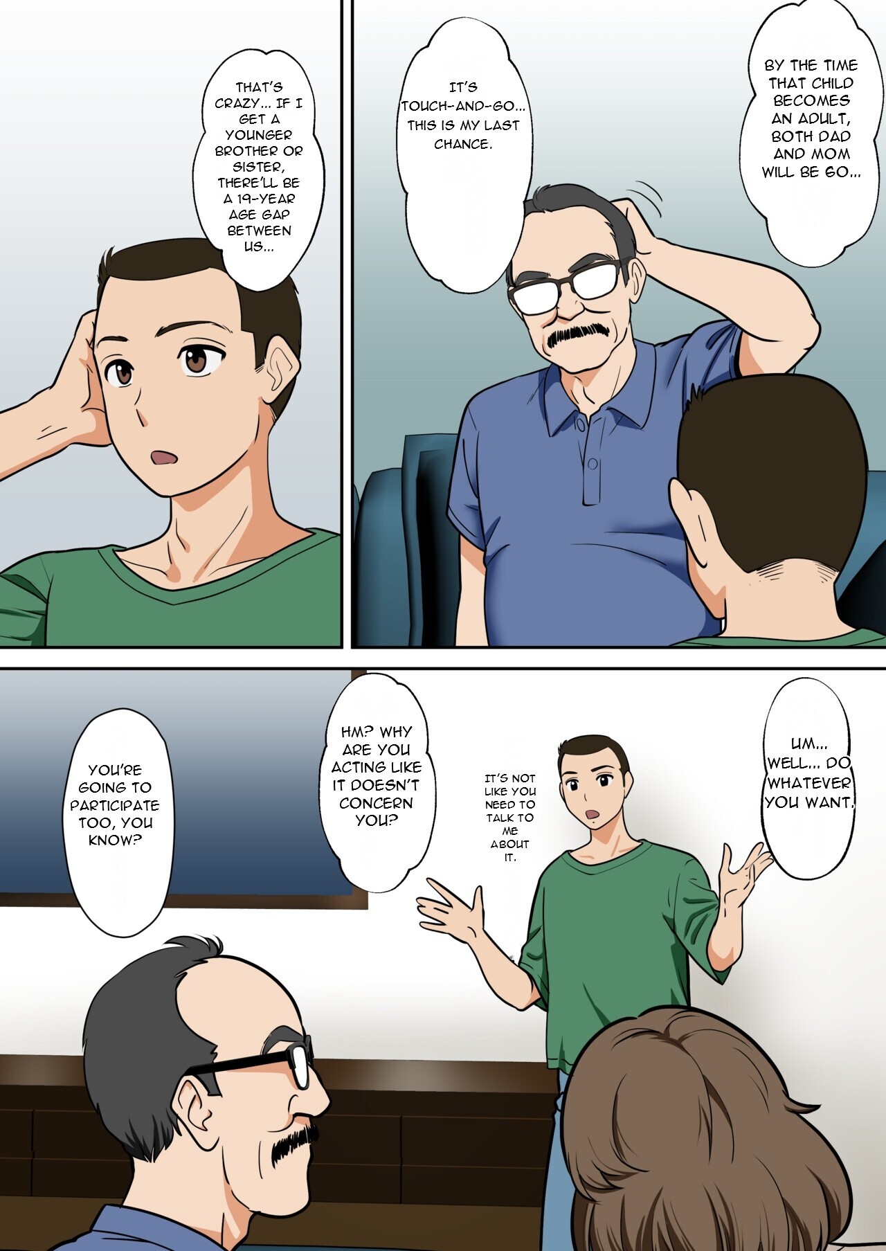 Arafo-Kaachan no Ninkatsu! Donichi wa chichi to! Heijitsu wa Musuko to! - A Mom in Her 40s Tries to Conceive! Weekends with Dad... page 8 full