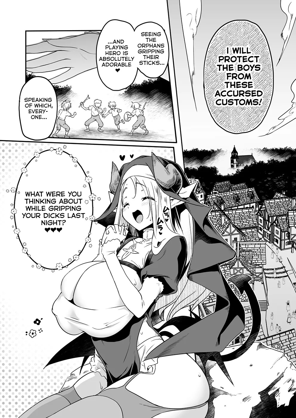 The Sweet and Kind Sister Succubus That Will Do Anything: The Confession and Ejaculation Room page 7 full