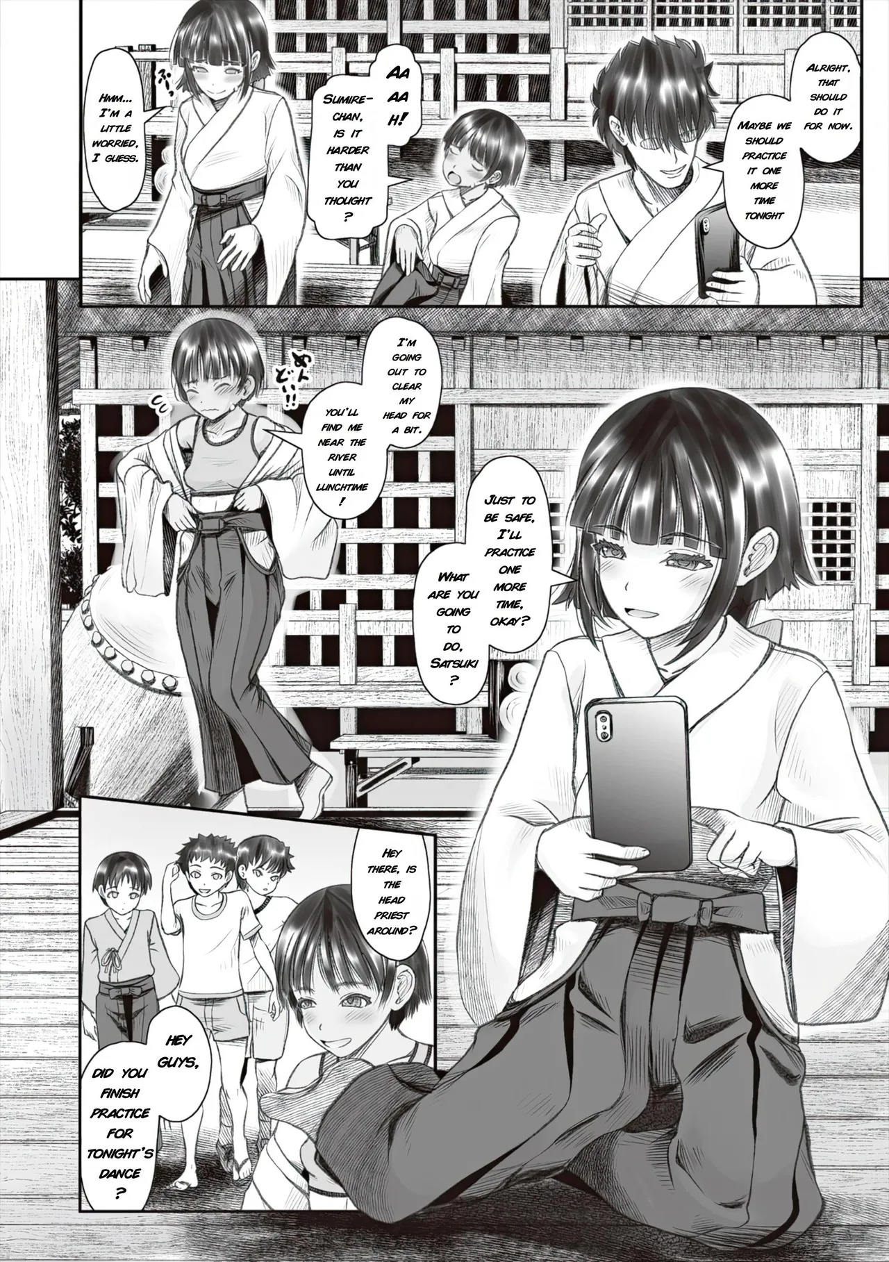 Village of Old Customs: The Strange Festival – Day 2 ~Apprentice Shrine Maiden's Lust Corruption~ | Shoujo Kumikyoku 37 page 4 full