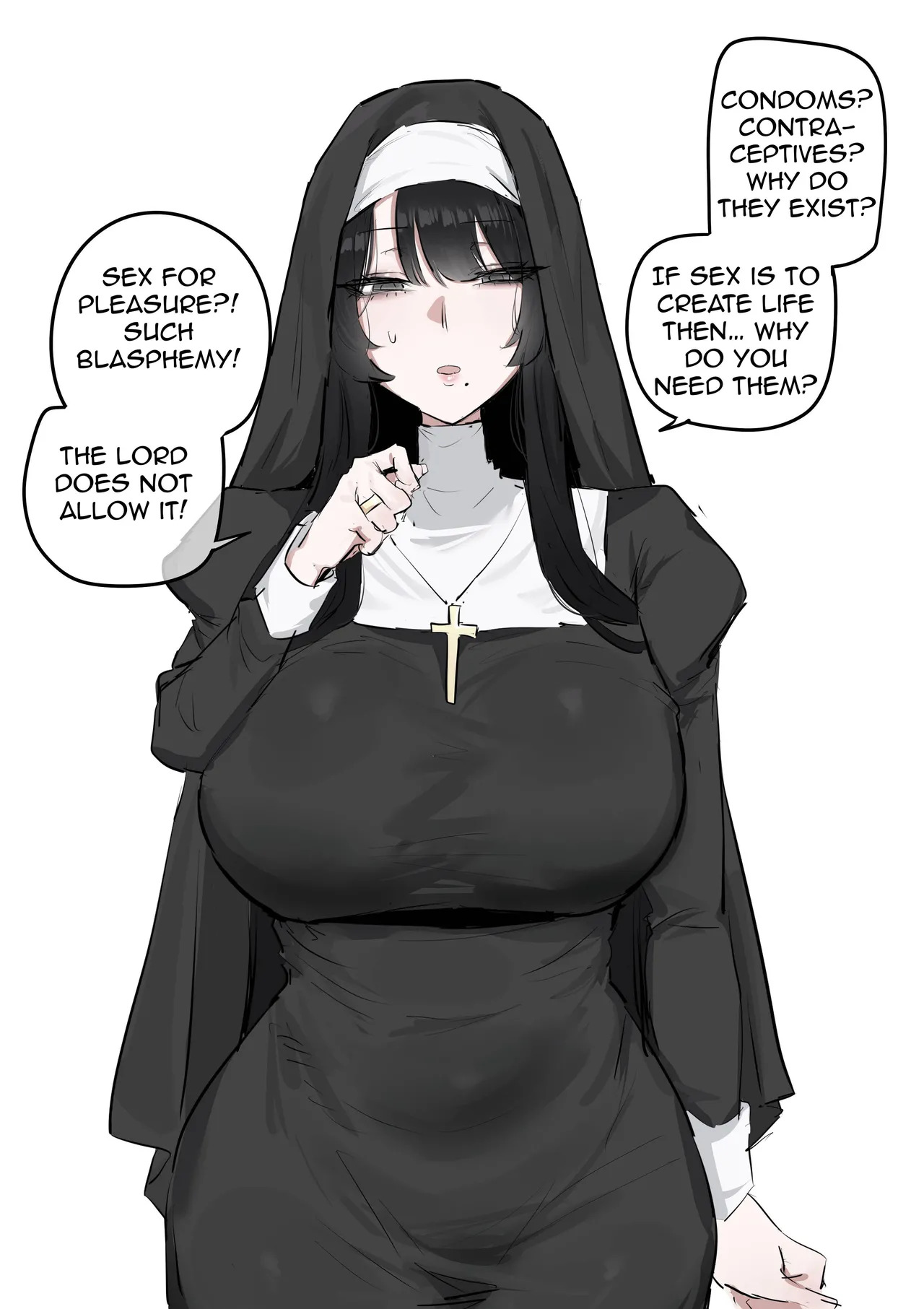 Teaching a devoted nun sex education using my dick page 2 full