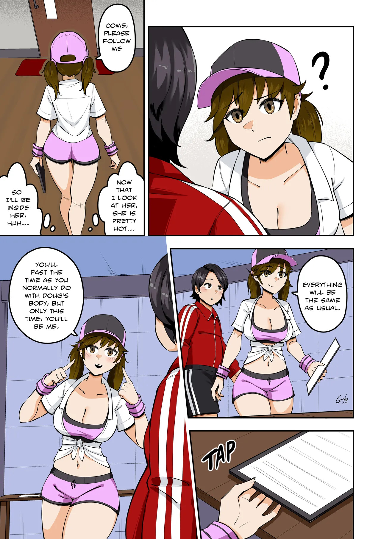 Kawaii Tsun'aho/ Swapping Gym Comic page 7 full