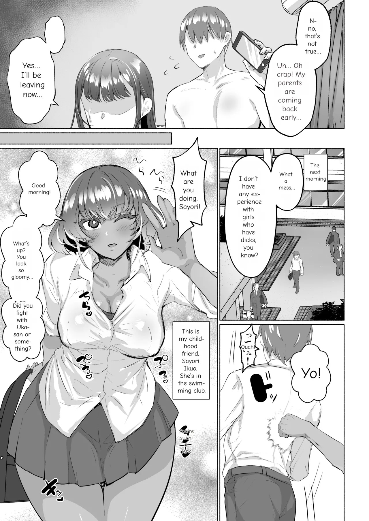 Seiso Kanojo no Noumiso ga Nietagiru Futanari Kintama ni Okasarete Osananajimi kara Kaasan made Shuui no Mesu Subete Kuichirakasu Yarichin Osu ni Natteru... page 7 full