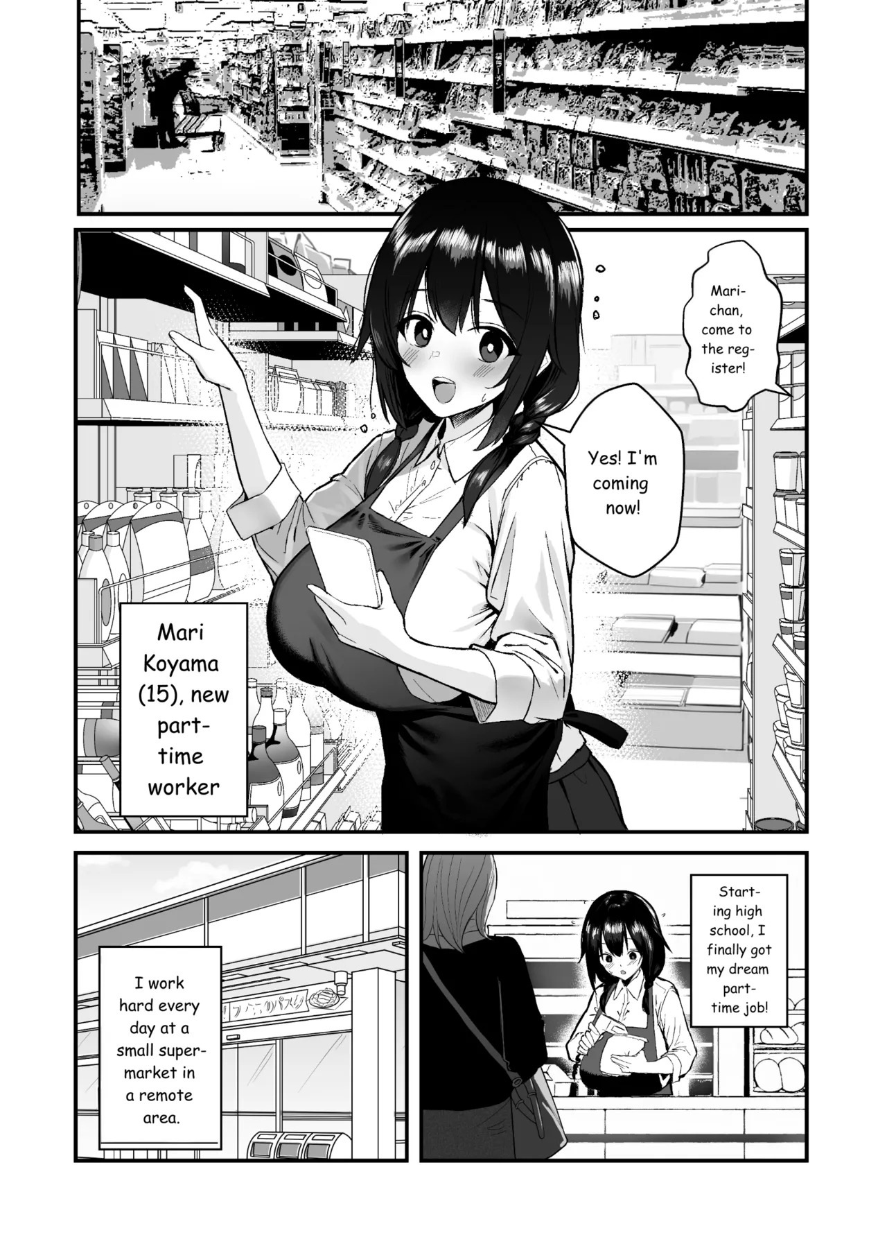 Jinsei Shuuryou Arbeit ~Kyonyuu Shoujo wa Sekuhara Tenchou ni Haramasareru~ page 3 full