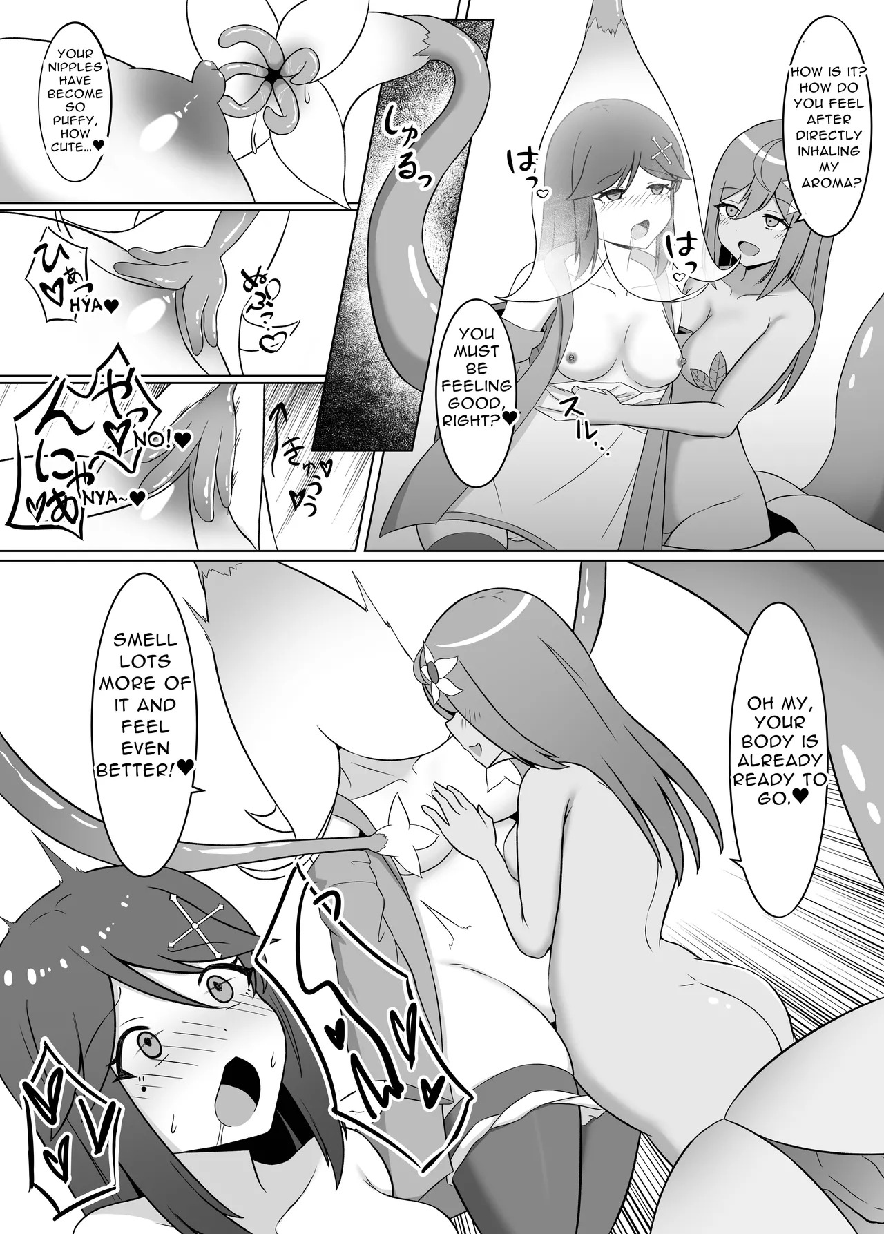 Kuro ni Somaru Yuri 2 ~Alraune Ochi Shita Osananajimi ni Karada o Mushibamarete Iku Hanashi~ | Yuri Dyed in Black 2 ~The Story of a Childhood Friend Who Fell to an Alraune and Is Now Being Consumed by Her~  Dere Translat page 10 full