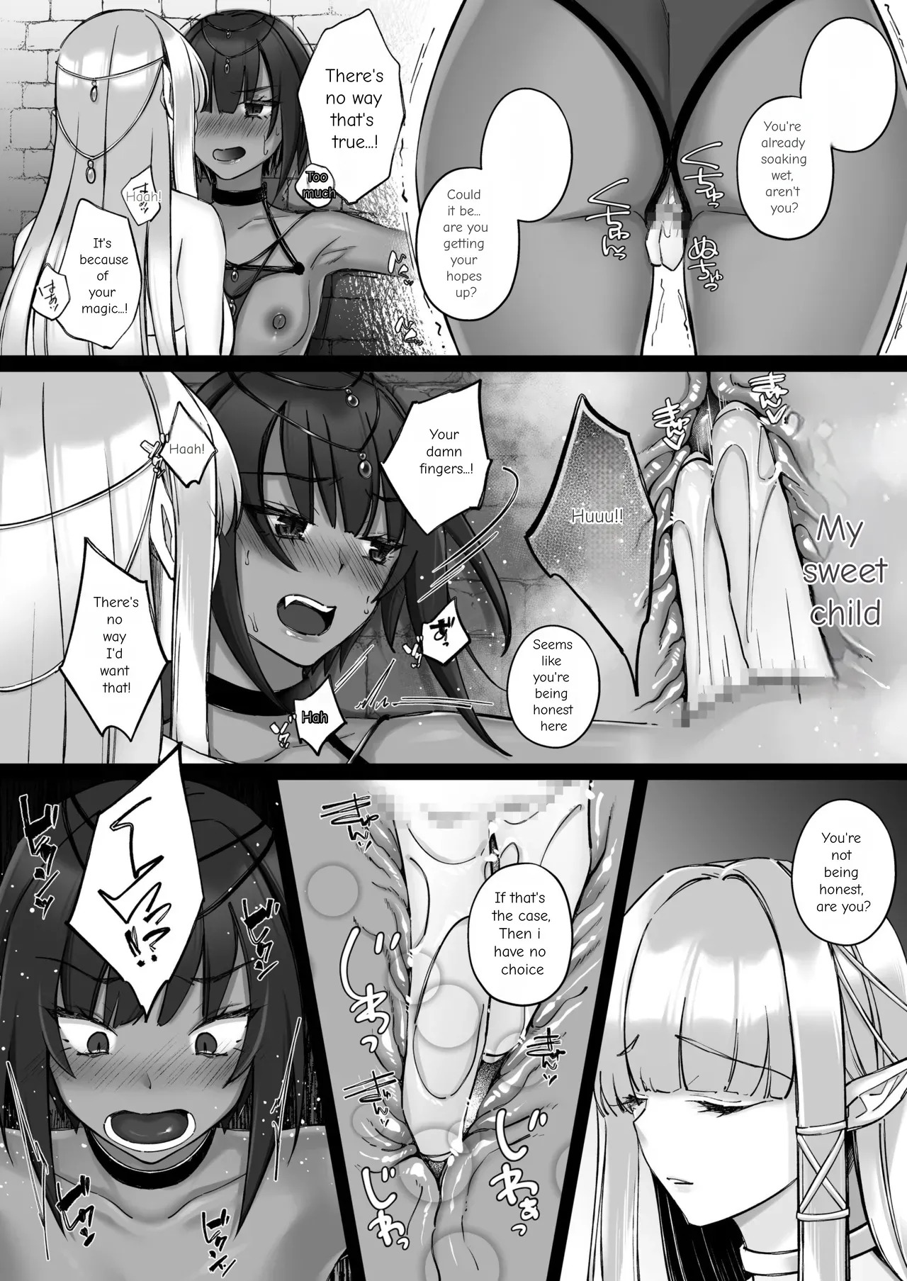 The Fall of the Elves: Imprinting Lewd Marks on Elves and Turning Them into Lesbians page 9 full