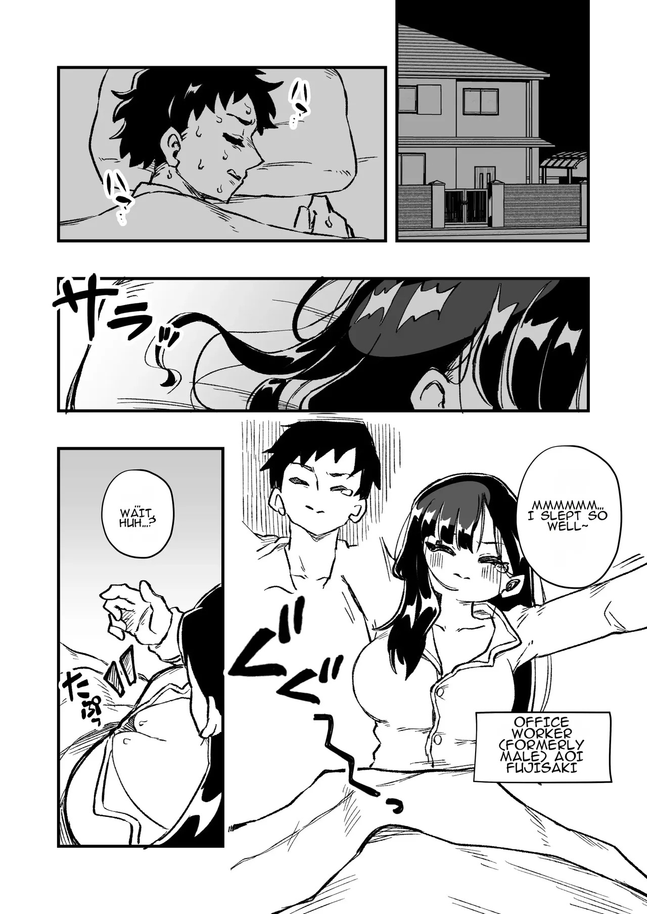 Nyotaika → Otto Shikkaku Uwaki Aite to no Dorei Musume e | Gender Swap → Disqualified as a Husband: Turned into a Slave Girl for His Wife's Lover page 3 full