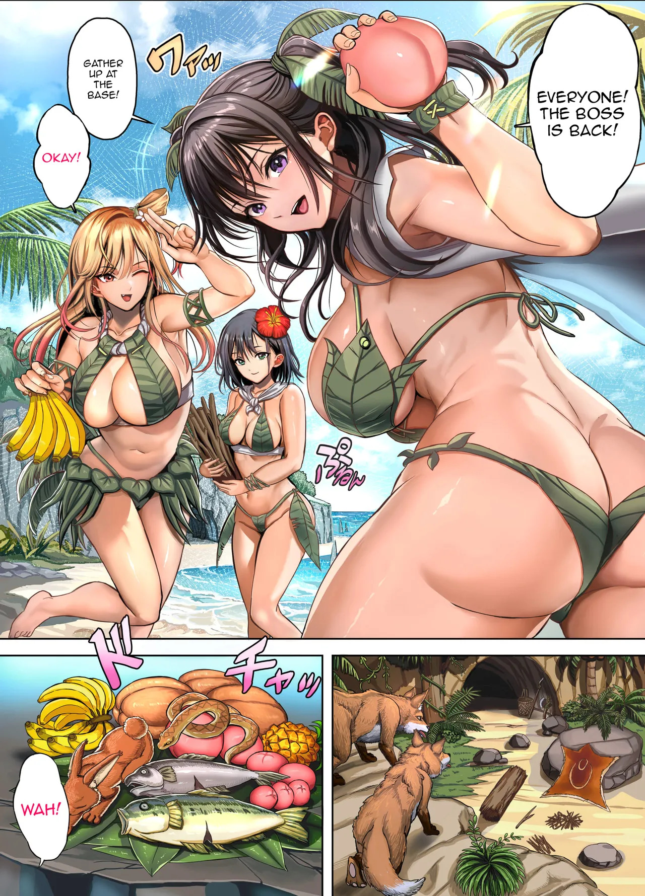 Mujintou Sounan Harem | Deserted Island Castaway Harem page 6 full