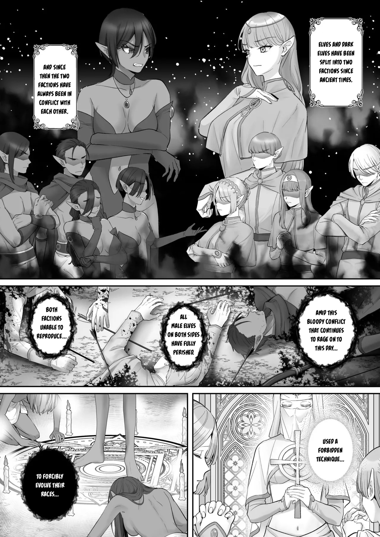 Elf Kanraku ~Elf ni Ecchi na Inmon o Tsukete Les Ochi Saseru~ page 2 full