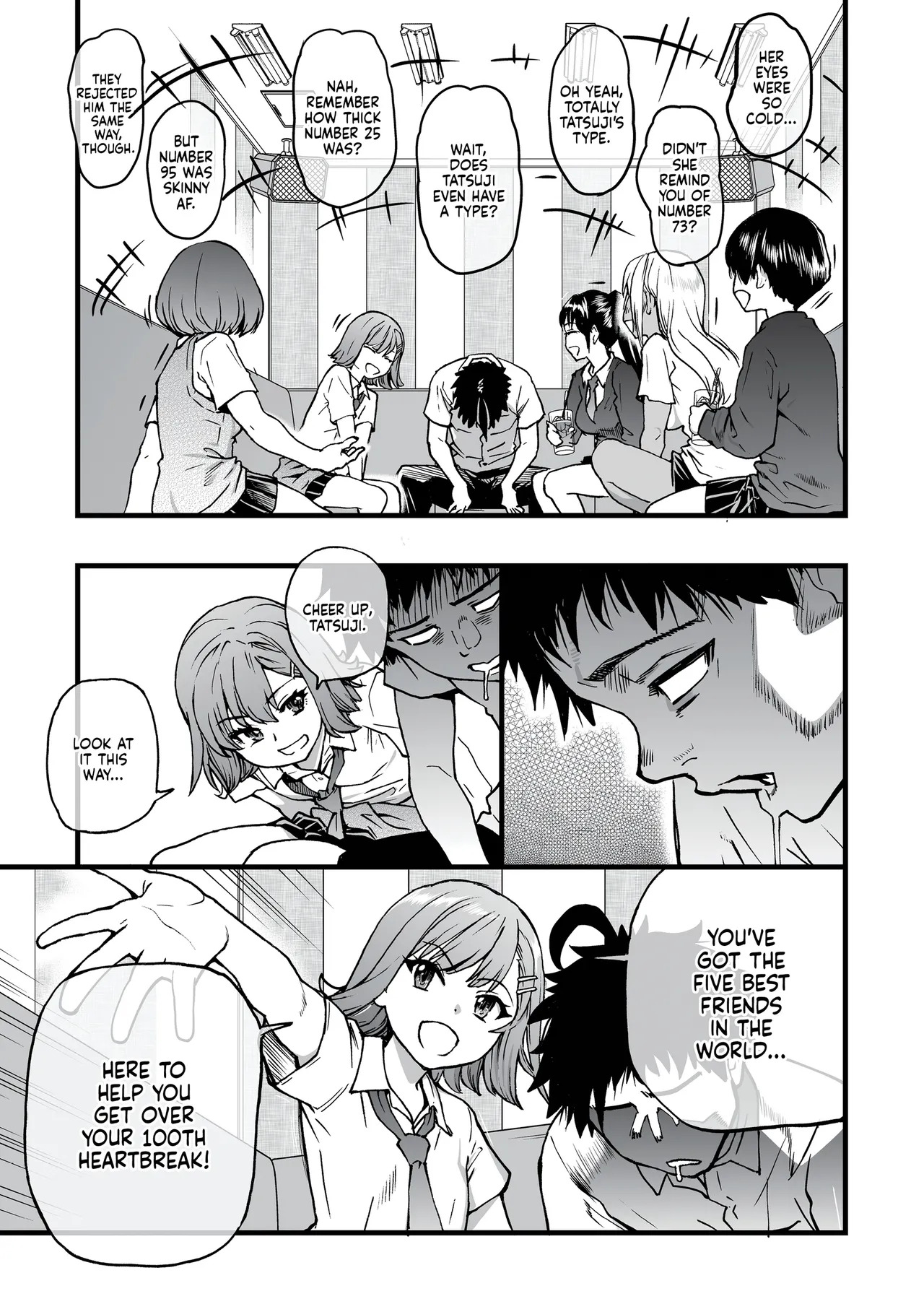100-Kai Furareta Zetsubou-teki ni Motenai Ore o Awarenda Kareshi Ari Onna Tomodachi ga Nandemo Eroi Koto Yarasete Kureta!! | Pity Party in My Pants page 8 full