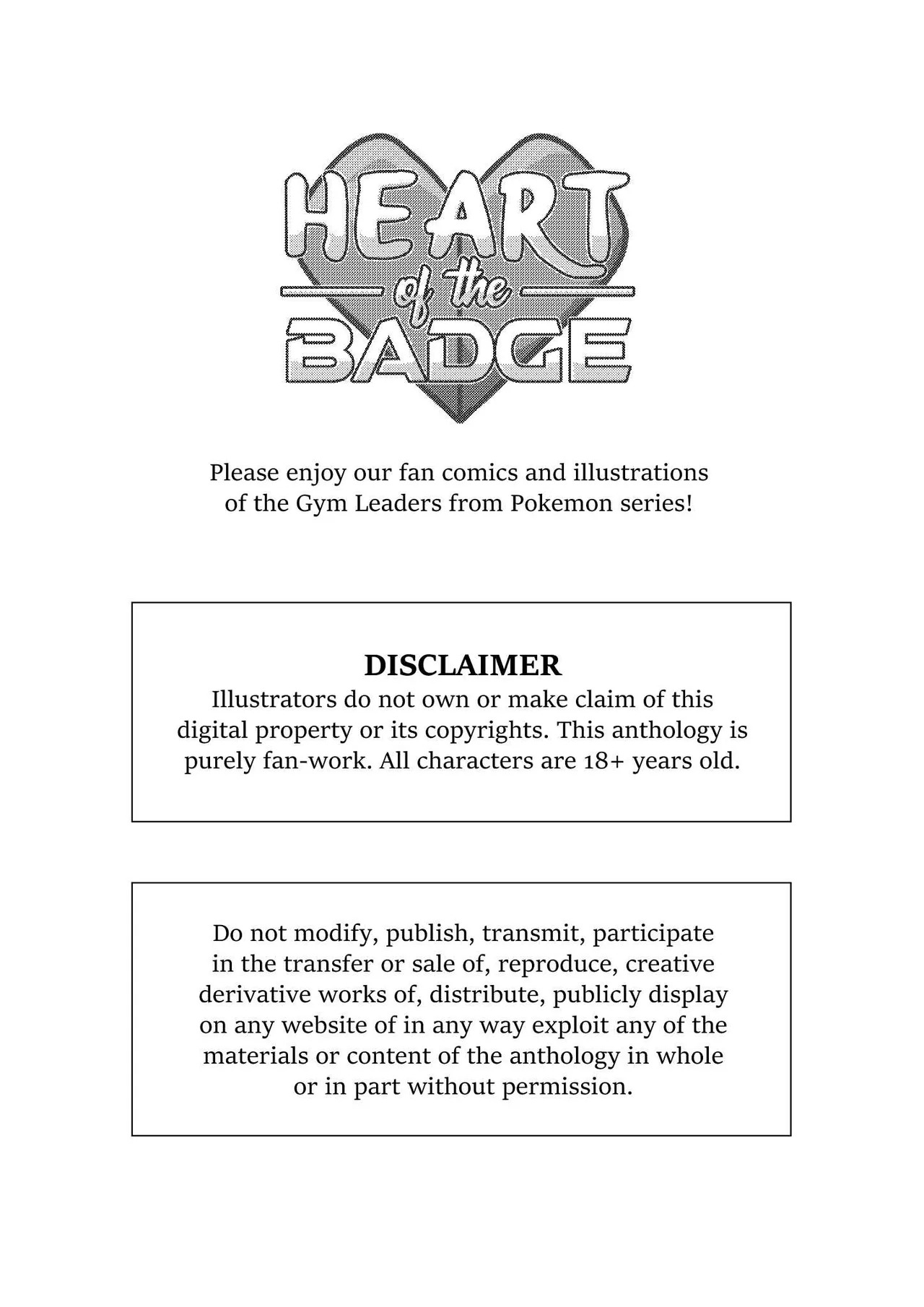 HEART OF THE BADGE - Pokemon Gym Leaders Anthology page 3 full